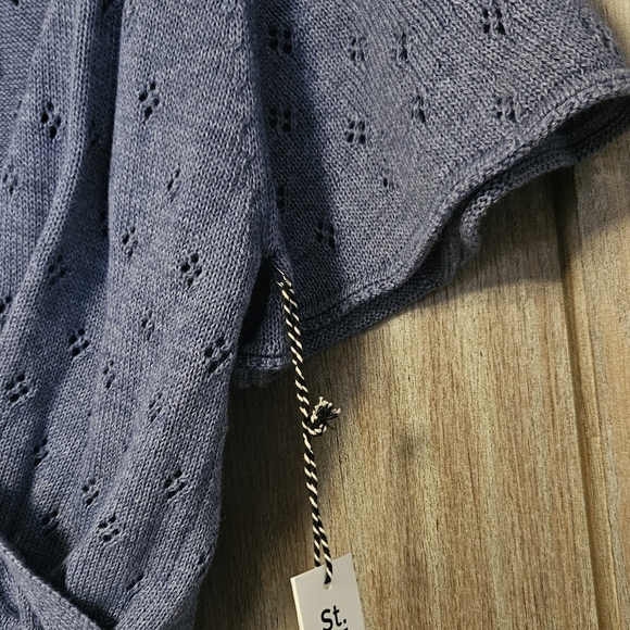 St. Roche Ballet Top in Blue Melange NWT - Picture 5 of 9